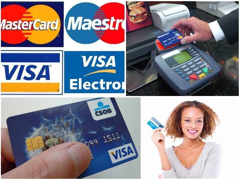 Видное кредитных карт