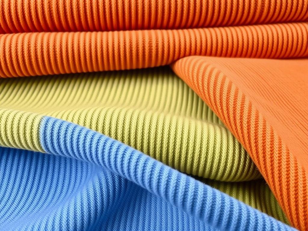 Ribbed knit fabricsфото
