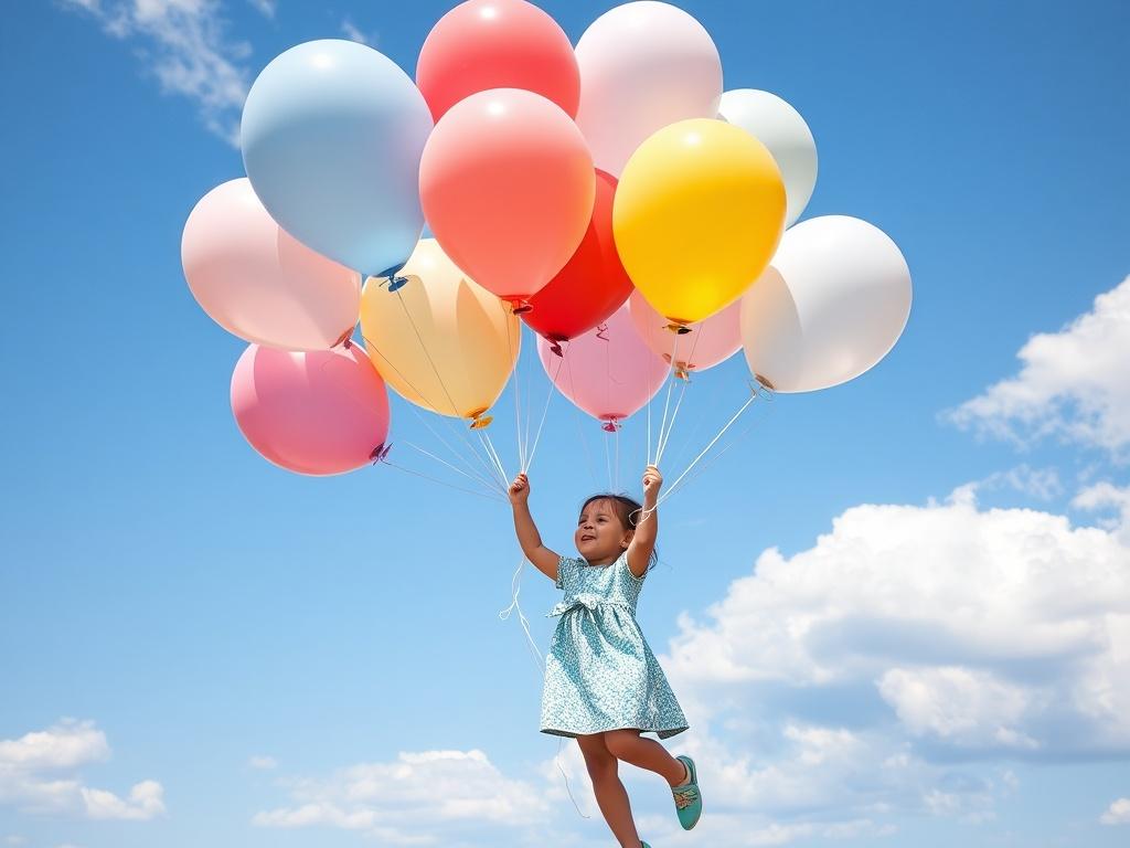 helium balloons for a child helium balloons for a childфото