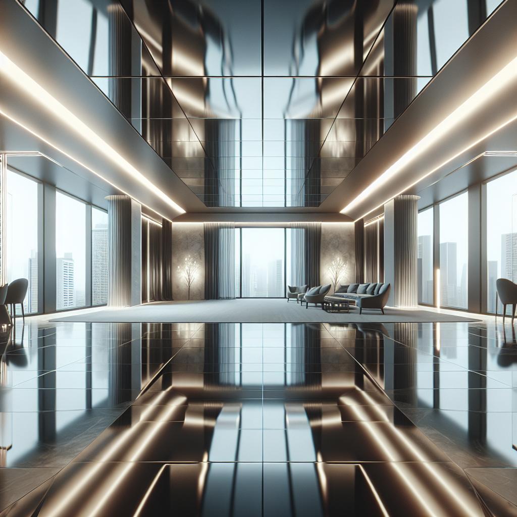 Зеркальные натяжные потолки: блеск, который действительно работает в интерьере