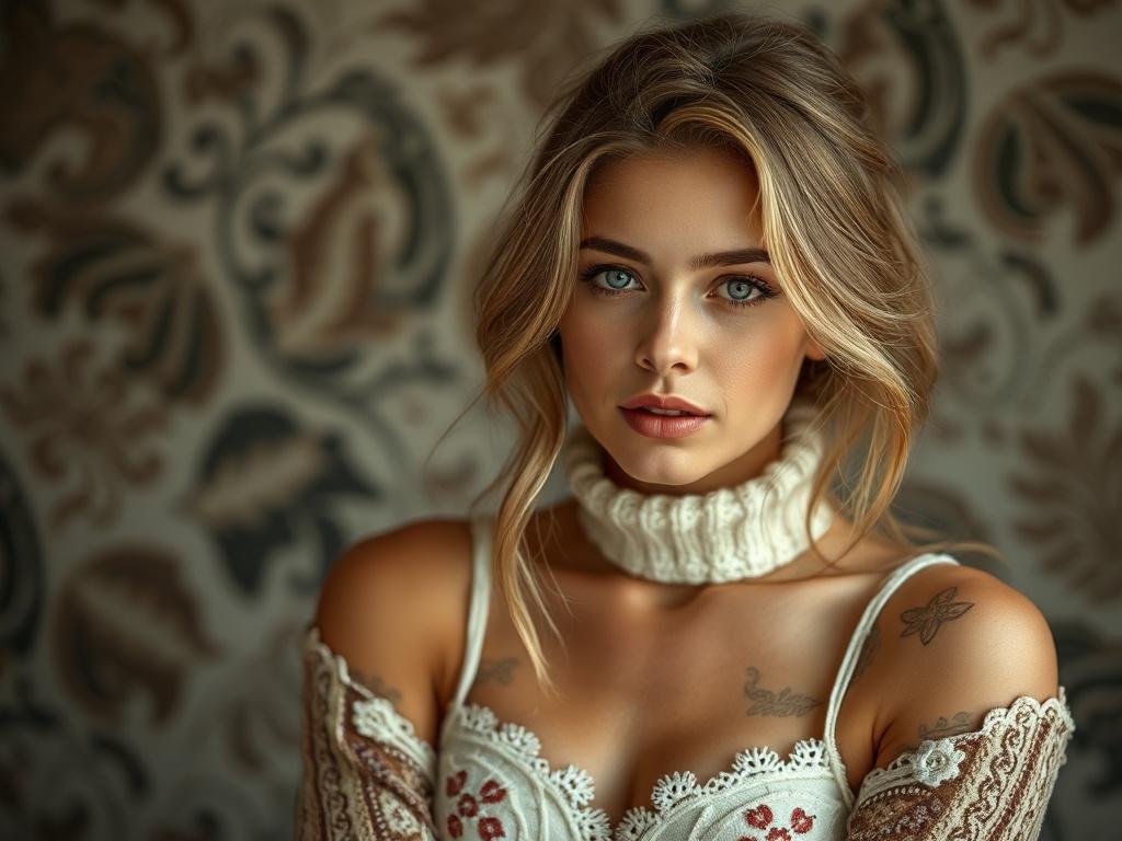 красивое женское лицофото